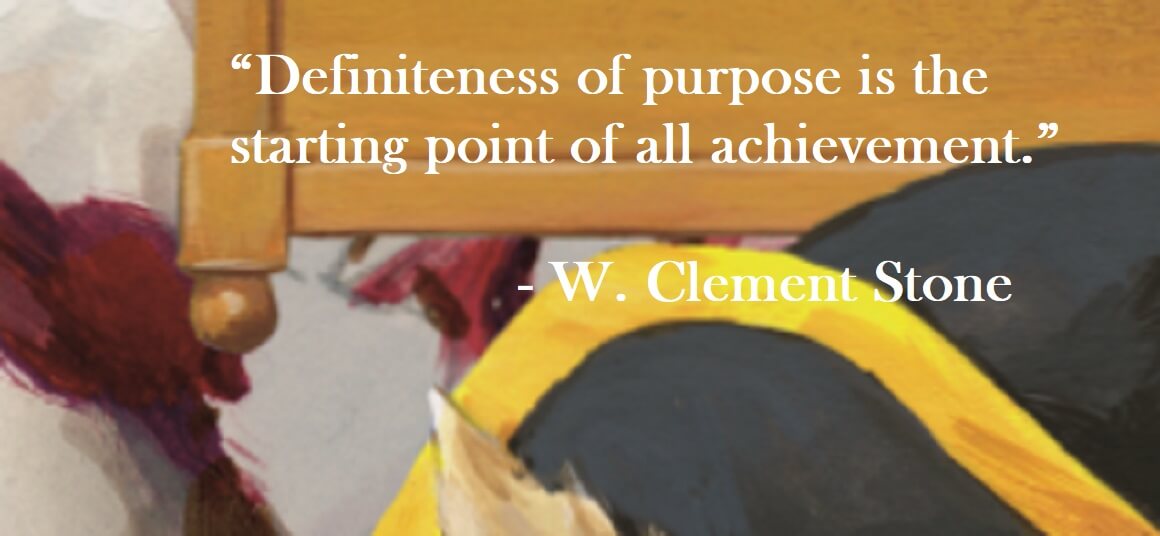 W. Clement Stone Quote on Hoist Point - Definiteness of purpose is the starting point of all achievement.