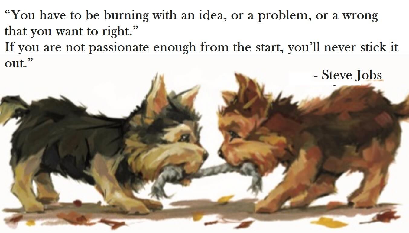 Steve Jobs Quote on Hoist Point - You have to be burning with an idea, or a problem, or a wrong that you want to right. If you are not passionate enough from the start, you'll never stick it out.