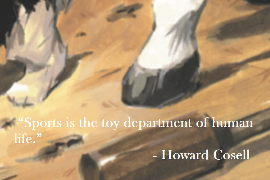 Howard Cosell Quote on Hoist Point Sports is the toy department of human life.