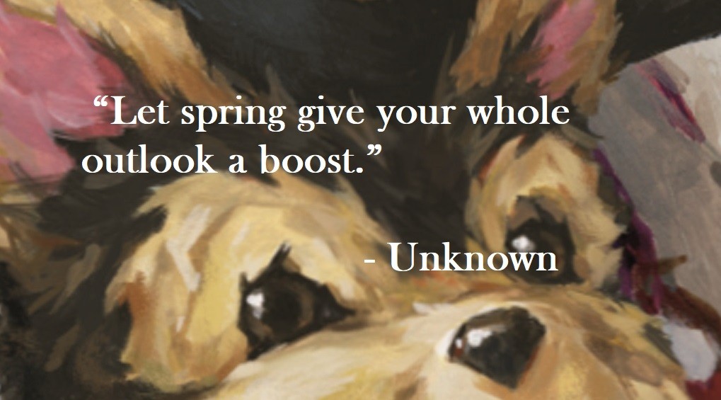 Unknown Quote on Hoist Point - Let spring give your whole outlook a boost.