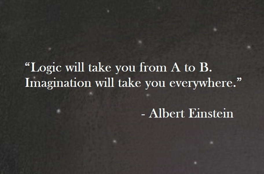 Albert Einstein Quote on Hoist Point Logic will take you from A to B. Imagination will take you everywhere.