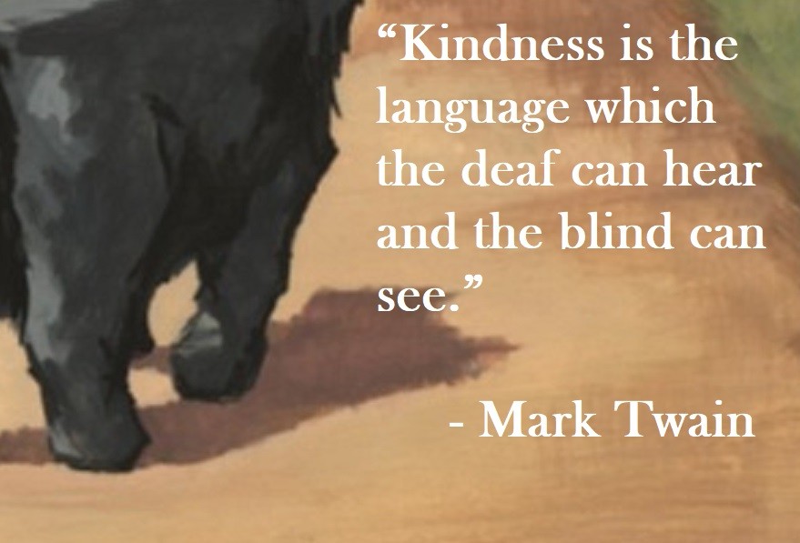 “Kindness is the language which the deaf can hear and the blind can see.” Mark Twain Quote on Hoist Point