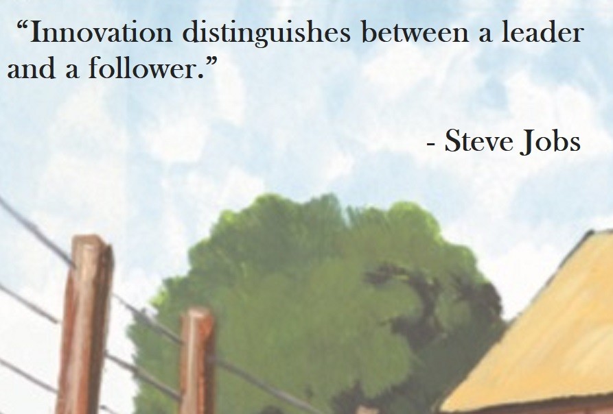Steve Jobs Quote on Hoist Point “Innovation distinguishes between a leader and a follower.”